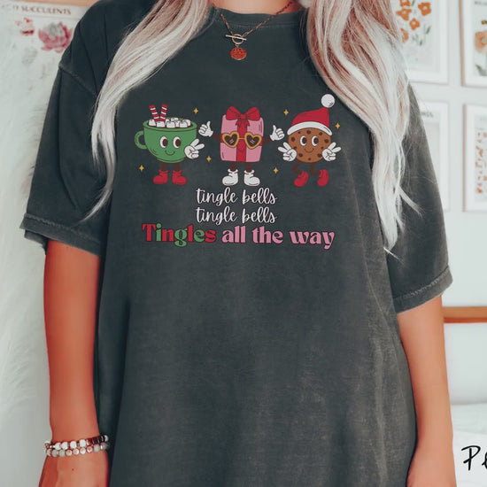The Tingle Bells ASMR Tee-shirt, Gift This Colorful Xmas Tee-shirt to Your Favorite Tinglehead!