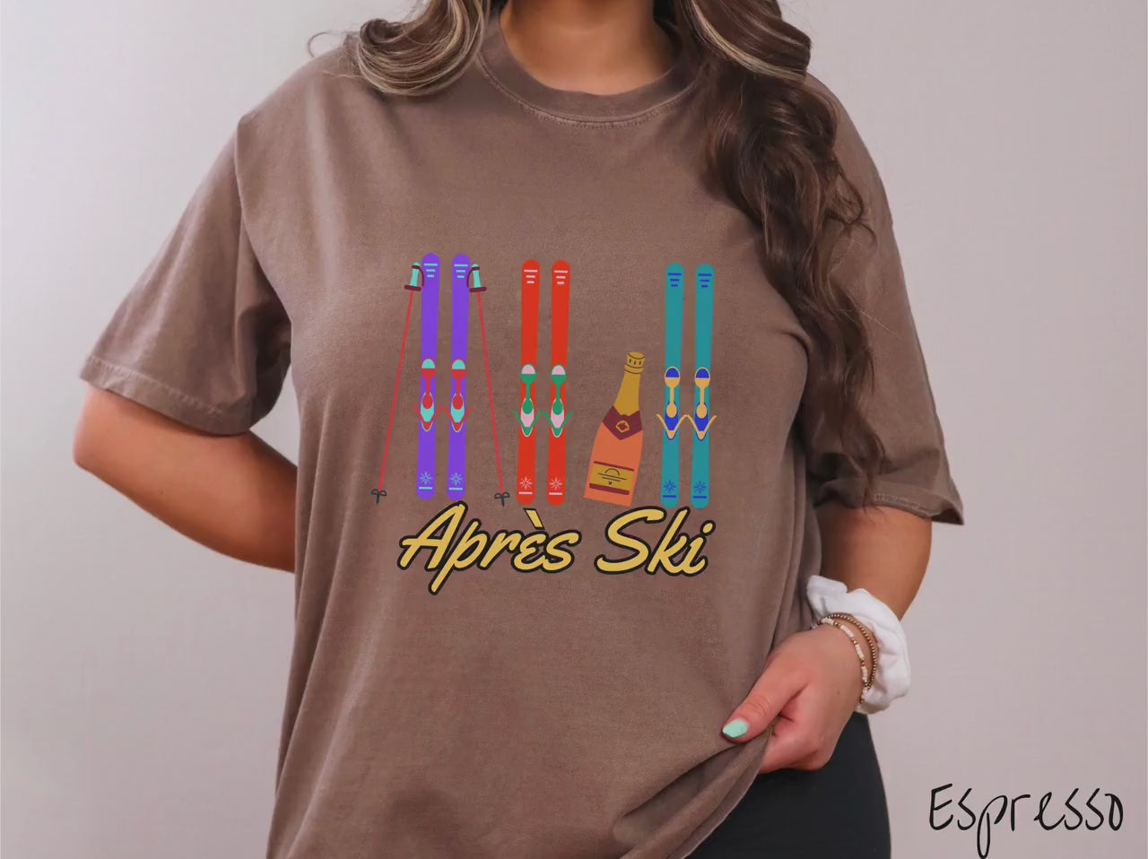 The Apres Ski Shirt, Gift This French Skiing Destination Teeshirt!
