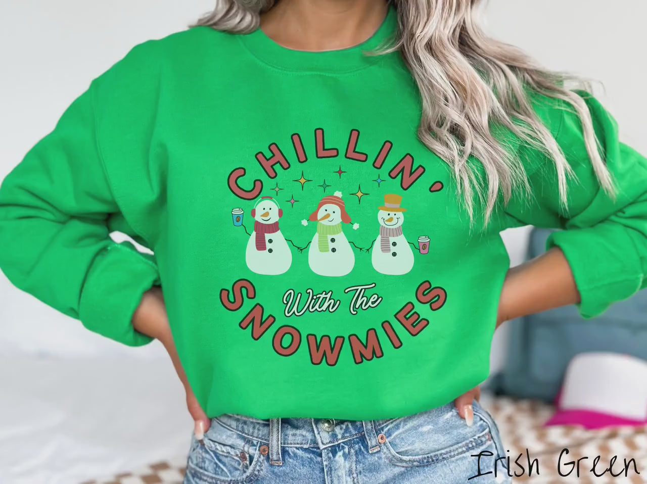 Snowman Coffee Sweatshirt, Cozy Christmas Coffee Sweater, Snowmies Shirt, Retro Funny Christmas Sweater, Ugly Christmas Vintage
