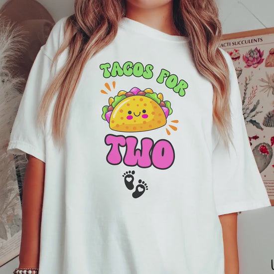 The Tacos for Two Comfort Colors Shirt, Gift This Cinco de Mayo Pregnancy Announcement Tee to your Expecting Friends!