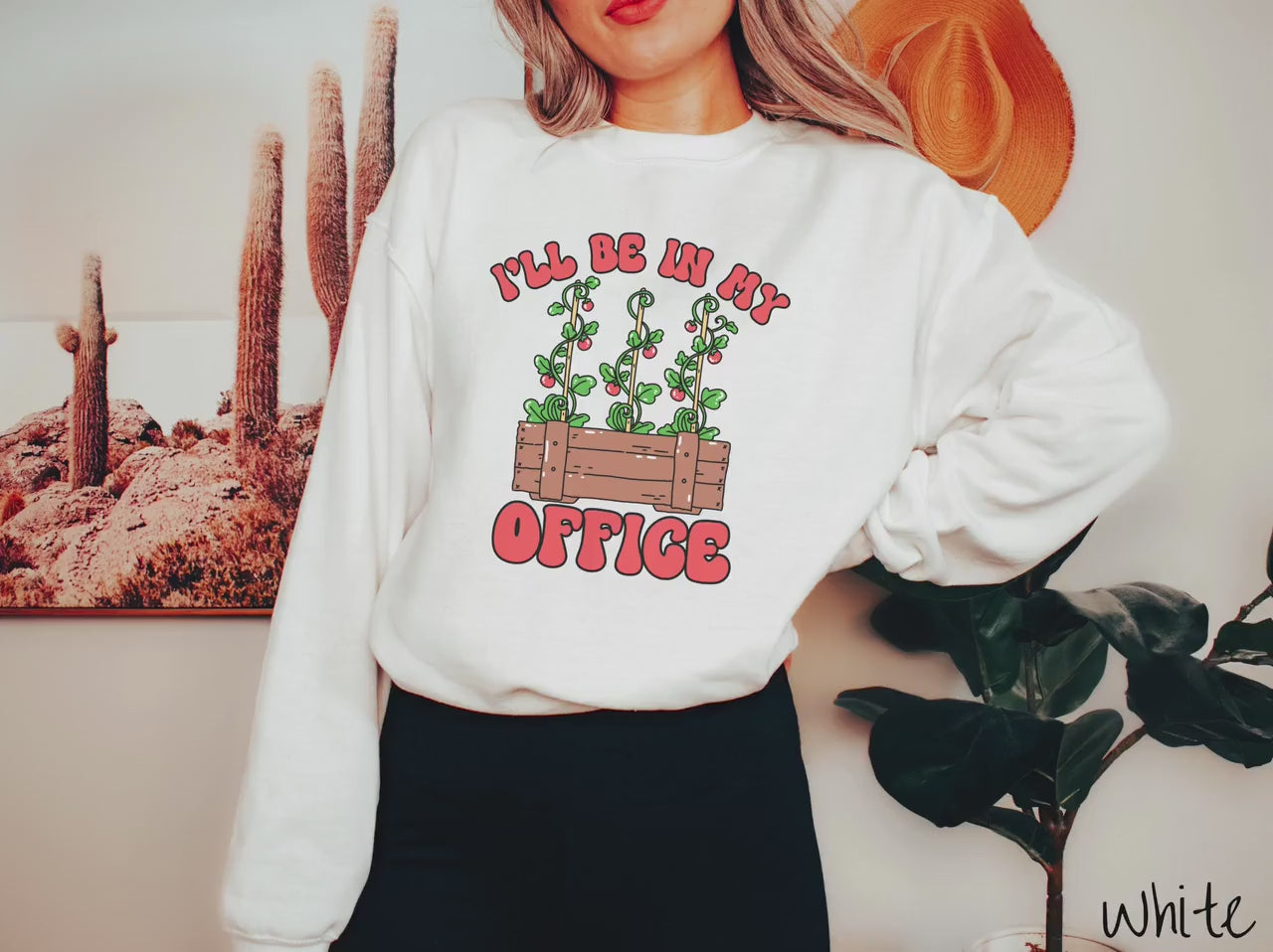 The I'll Be in My Office Tomato Garden Sweatshirt, Gift This Spring-Garden Sweater to your Friends!
